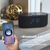 Sound Machine Alarm Clock for Bedrooms: Bluetooth 10W Stereo Sound