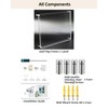 Double-Sided Clear Acrylic Golf Flag Frame, 15x19 Floating Shadow Box