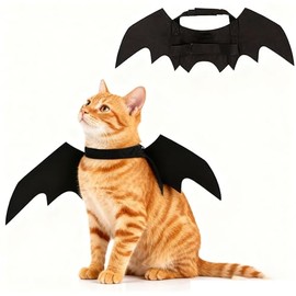 CPCOIN Dog Costume Black Pet Bat Wings for Halloween Party Cosplay Cat Costume Cute Dogs Wings Puppy and Cat Dress Up Accessories Black X-Small