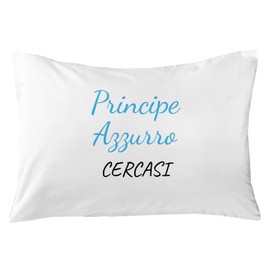 MR Cotton Pair of 100% Pure Cotton Talking Cushion Covers for Pillows and Pillows, 50 x 80 cm, Italian Design (Sleep Beautiful)
