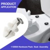 Tnitrib Kohler 1239016 Toilet Seat Bolts Hardware Pack Replacement Parts