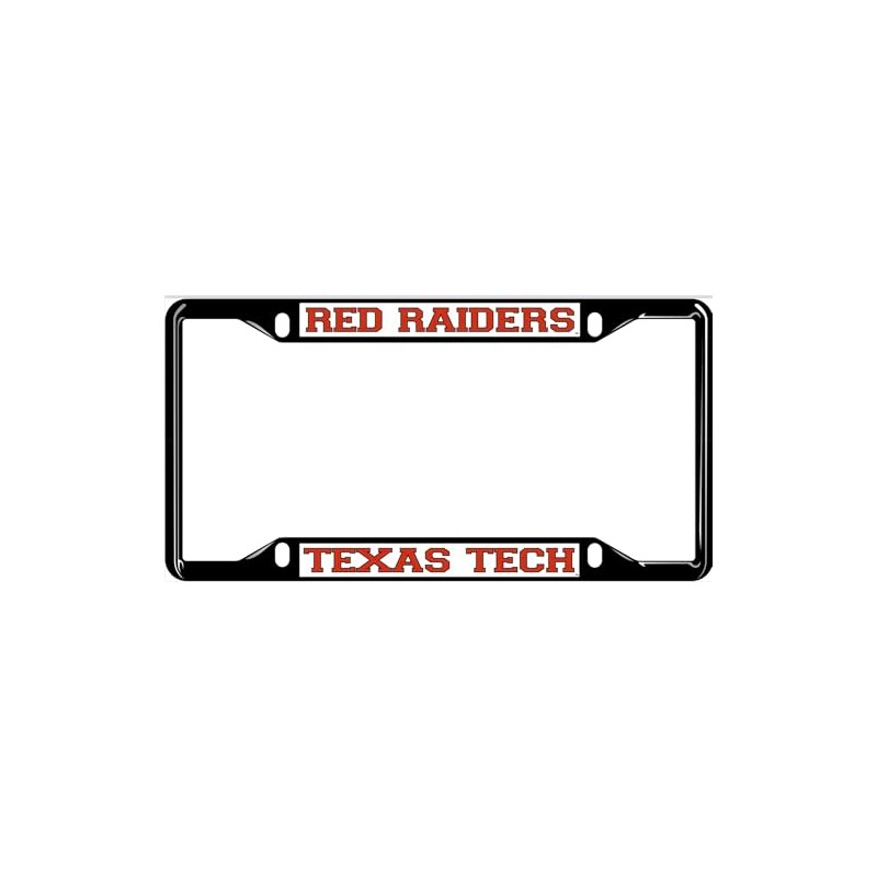 NCAA Black License Plate Frame (Texas TECH RED Raiders)