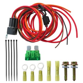 Upgraded Electric Fuel Pump Relay Kit Fuel Pump Wiring Harness Kit Relay for 40 AMP Waterproof Relay Switch Kit Heavy Duty Long Wires Universal Fit 12V System P/N 30247