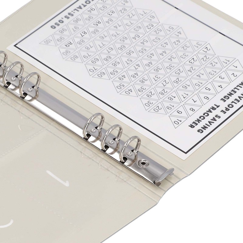100 Envelopes Money Saving Challenge Binder Reusable A5 Budget Binder