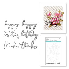 Spellbinders Yana's Layered Script Sentiments