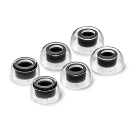 AZLA SednaEarfit Crystal para auriculares Bose, 3 pares, puntas de repuesto para auriculares Bose, compatible con Bose Quietcomfort Ultra, Bose QC Earbuds II (juego de tamaño M)