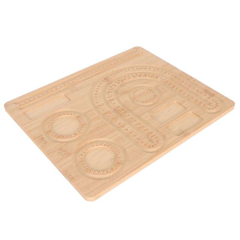 Bracelet Bead Board Jewelry Making Bracelet Measurement Board Bamboo Beading