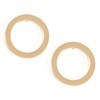 Happiness Boutique Damen Offen Kreis Ohrstecker Goldfarbe | Kleine Runde