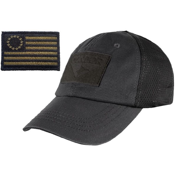 Condor Operator Cap Bundle (Betsy Ross USA Flag) - Black