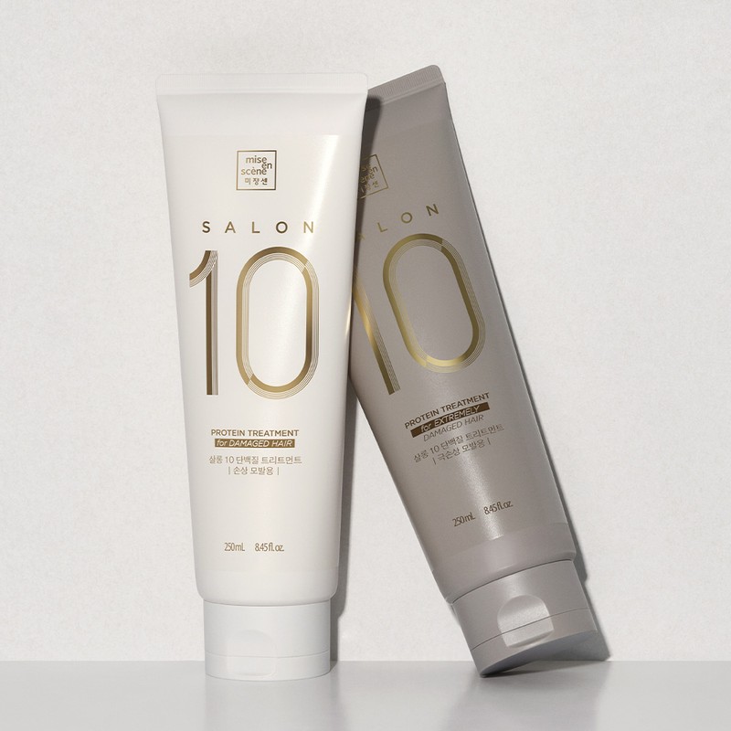 미쟝센 살롱 10 단백질 헤어트리트먼트 극손상모발용, 250ml, 1개 Mise-en-scène Salon