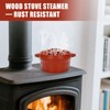 G GOOD GAIN Wood Stove Steamer - Cast Iron Round