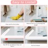 39 Inch Shower Threshold Water Dam, Silicone Barrier Shower Door