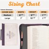 Christian Art Gifts Dark Purple Fashion Bible Cover for Women: