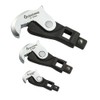 QUENCHING 3-Pcs Spring Loaded Auto-Adjusting Crowfoot Wrench Set, Covers Sizes