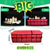 LI LIBZAKI Big Car Trunk Organizer, Cargo Organizer SUV Trunk
