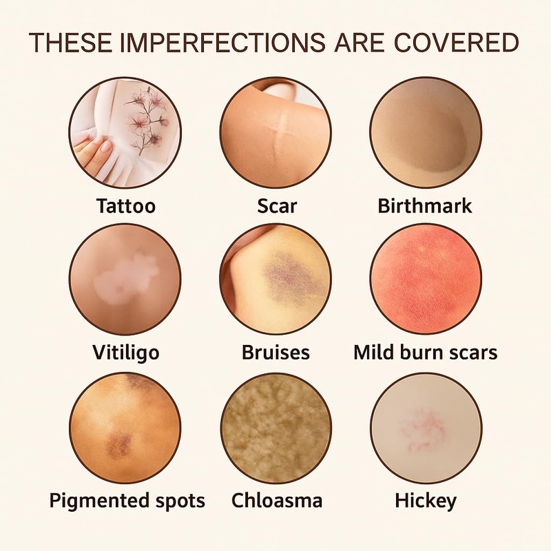 Waterproof Body Concealer – Tattoo, Scar & Vein Cover Up