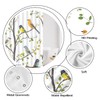 Fsfusvk Bird Shower Curtain Spring Colorful Birds on Tree with
