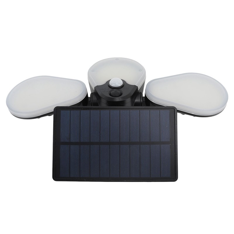Solar Garden Lights Professional Waterproof 3 Heads Rotation High Power