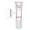 stonylab Enlarging Adapter, Glass Adapter from 14/20 to 19/22 Joint,