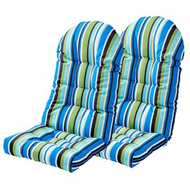 Enipate Weather Resistant Adirondack Chair Cushions High Back Indoor Outdoor Patio Tufted Thicken Lounge Cushion Seat Pads