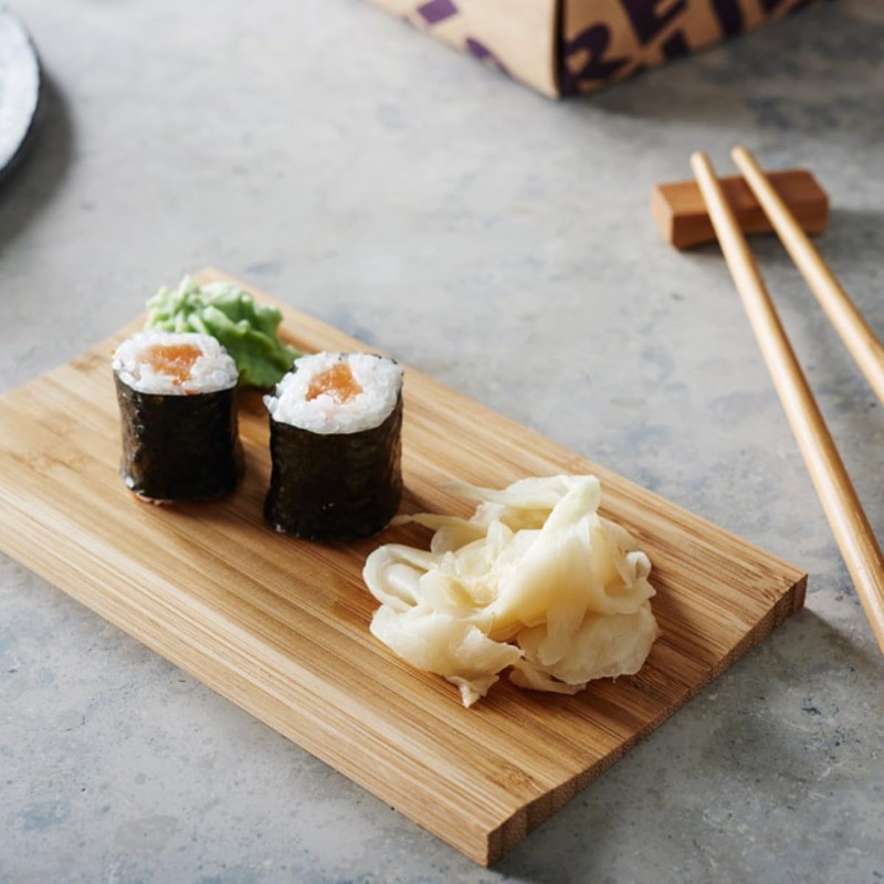 Reishunger Bamboo Sushi Serving Set, 4 Pieces