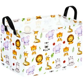 KUNRO Toy Bin Waterproof storage organizer for Nursery Hamper Home decor Closet Kids Bedroom Laundry Baby Gift Shelf Baskets