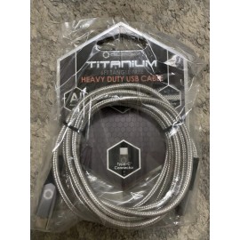 For Apple Celltronix Titanium 2Pk 6ft USB Cable Tangle Free Heavy Duty for Apple Products