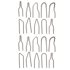 Burning Wire Tip, 20 Pieces Pyrography Wire Tips Replacement Metal Alloy Carving Heating Pen Nibs High Impedance Wood Burning No Bend Heating 30-50W Pyrography Machine Accessory Tool Leather Making