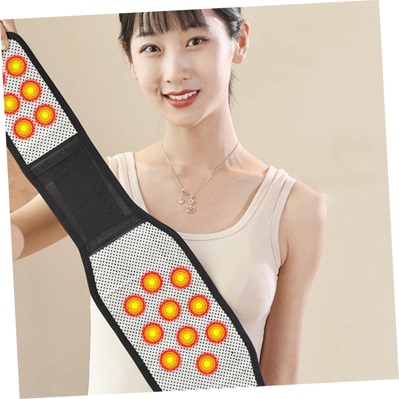 OHPHCALL 1pc Self-heating Lumbar Support Belt Back Brace for Comfortable