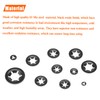 HELIFOUNER 300 Pieces 5 Sizes Internal Tooth Star Lock Washers,