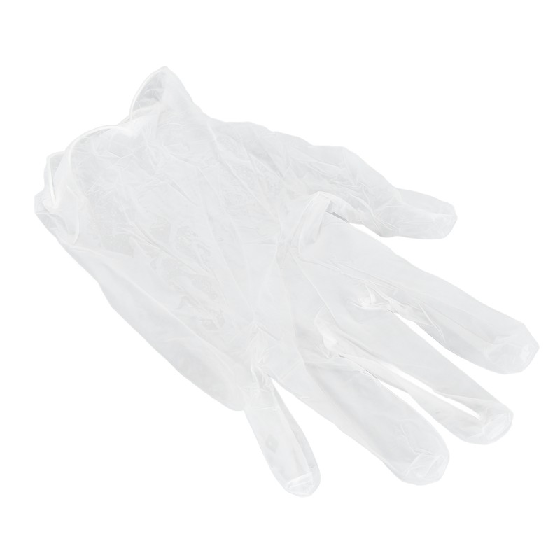 100Pcs Disposable PVC Gloves Transparent Thicken Nail Beauty Protective for