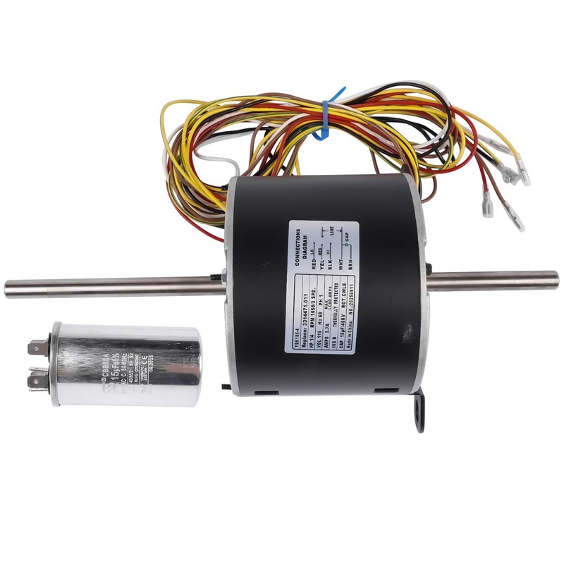 GELUOXI Fan Motor Assembly 115V AC 3 Speed 1650RPM Replacement