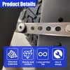 YoRise 2PCS Swivel Style Exhaust Hangers, Heavy Duty Open End