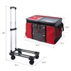 50-Can Large Rolling Cooler, Leakproof Insulated Cooler with Wheels and