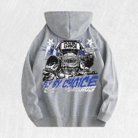 Fly by Choice Graphic Hoodie 100% Cotton US Warehouse 6 ColorsColor: Black, Size: M