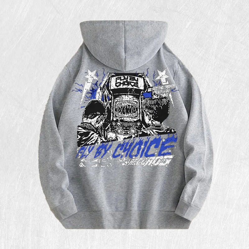 Fly by Choice Graphic Hoodie 100% Cotton US Warehouse 6