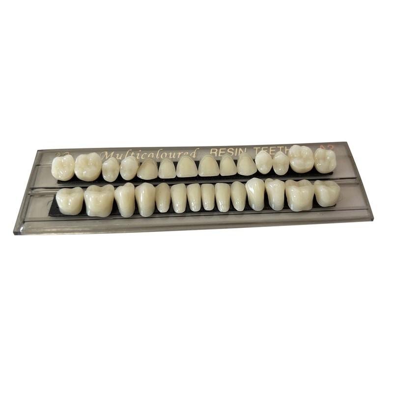 56 Pieces False Teeth Resin for Upper and Lower Dentures,