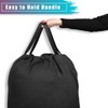 LOLOMLO Extra Large Canvas Laundry Bags with Handles & Drawstring