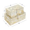 Deco 79 Leather Handmade Decorative Box Decorative Keepsake Boxes with