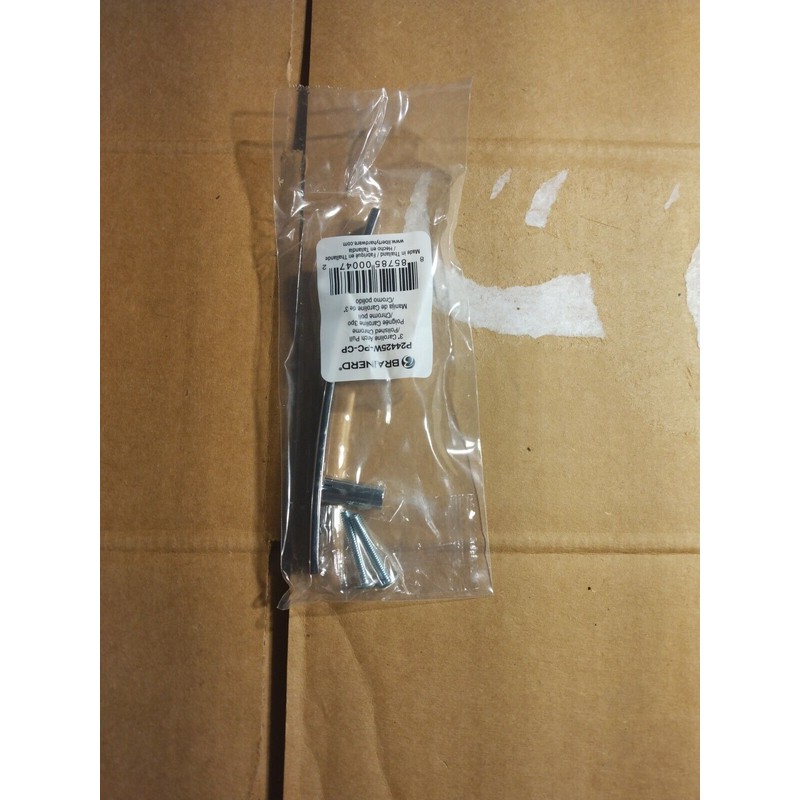 Brainerd P24425W-PC 3" Chrome Caroline Arched Cabinet Drawer Pull