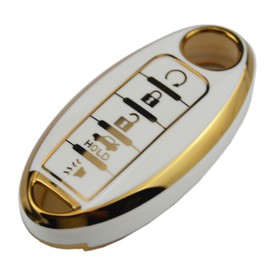 Gloss Key Fob Cover Protector for Nissan Titan Frontier SL Pro-4X Armada Rogue Maxima Altima Sentra Patrol Pathfinder GTR Z Performance