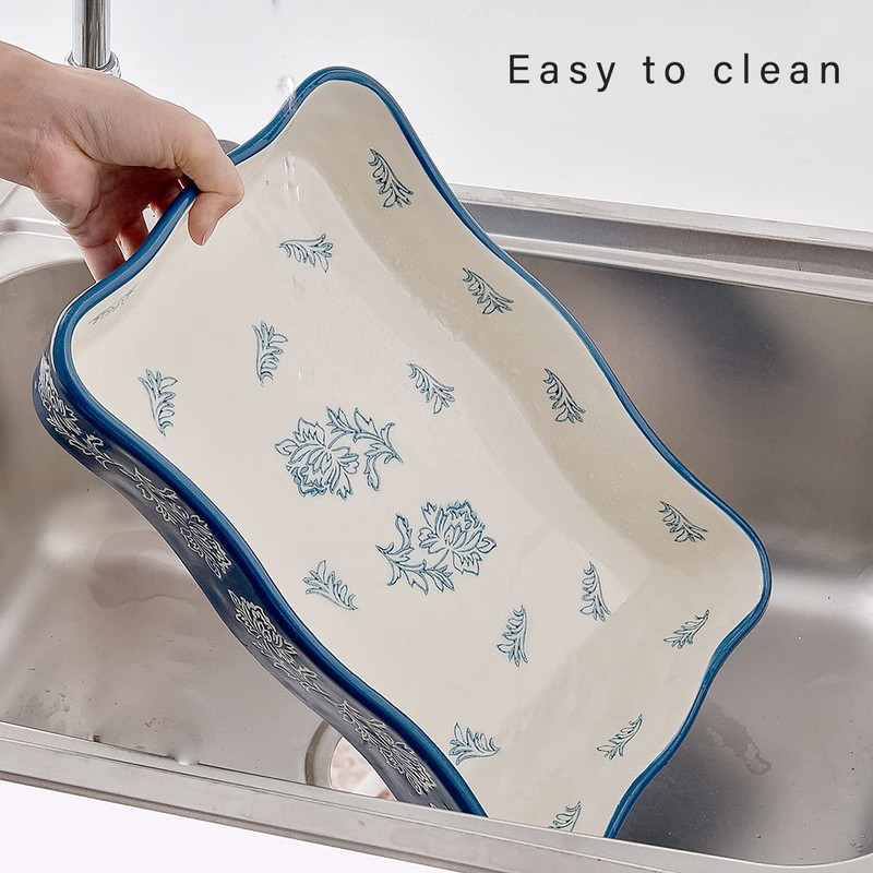 Wisenvoy Casserole dishes for oven Lasagna pan 2-Pcs Baking dish