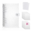 zenoco Seal Book, Transparent Binder for Girls, A6, 6 Holes,