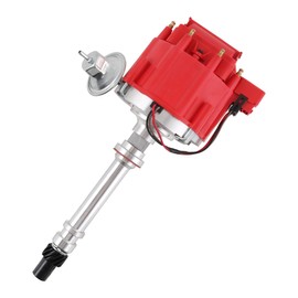 JDMSPEED New Red Cap HEI Distributor Replacement For Chevy GM Small Block Big Block 65k Coil 7500RPM SBC 283 305 307 327 350 400 BBC 396 427 454