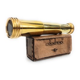 Pirate Spyglass Gift for Kids Boys & Girls Ship Captain Prop Spyglass Telescope | 7" Scout Scope - Cosplay Costume Vintage Style Communion Gift for Baptism Birthday Confirmation Educational Toy