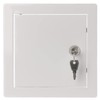 150x150mm / 6x6 inch White Metal Access Panel with Key