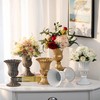 Sziqiqi Gold Flower Arrangements Vase for Wedding Table Centerpiece -