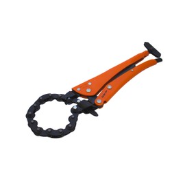 Grip-On 18212 12-Inch Chain Pipe Cutter Locking Pliers in Orange Epoxy