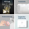 Beok Smart Home Radiator Thermostat, WLAN Heating Thermostat Heater, Digital