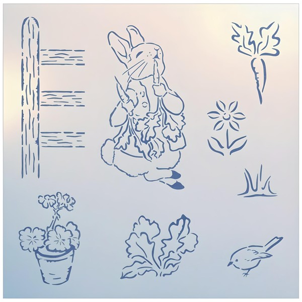Peter Rabbit Complete Set - 17 Stencils - Children Kids